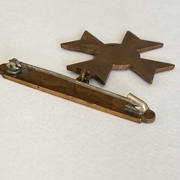 WWI US Army Marines National Guard Sharpshooter Badge Medal Clamshell Catch - Picture 7 of 7